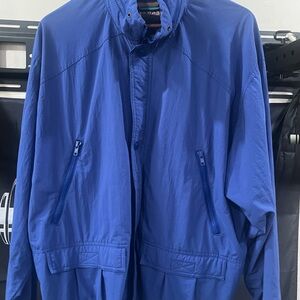 L.L. Bean Men's Large Vibrant Blue Windbreaker/ Ski Jacket